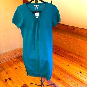 Moral Fiber Teal Sweater Dress, NWT, XL